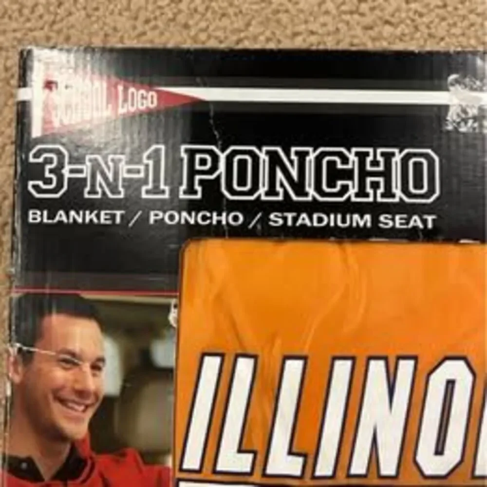 Fighting Illini 3-in-1 poncho